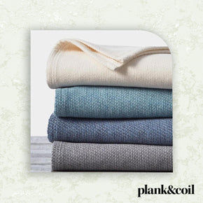 Coyuchi Sequoia Washable Wool and Cotton Blanket