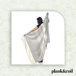 Shupaca Baby Alpaca Throw Silver Birch