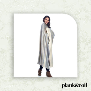Shupaca Baby Alpaca Throw Silver Birch