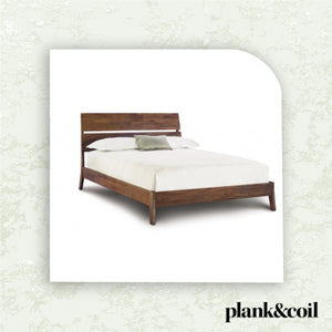 Copeland Furniture Linn Bed Frame with Walnut Stain