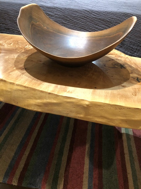 Andrew Pearce Vermont Hand-Turned Artisan Bowl Black Walnut 20