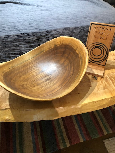 Andrew Pearce Vermont Hand-Turned Artisan Wooden Bowl Walnut