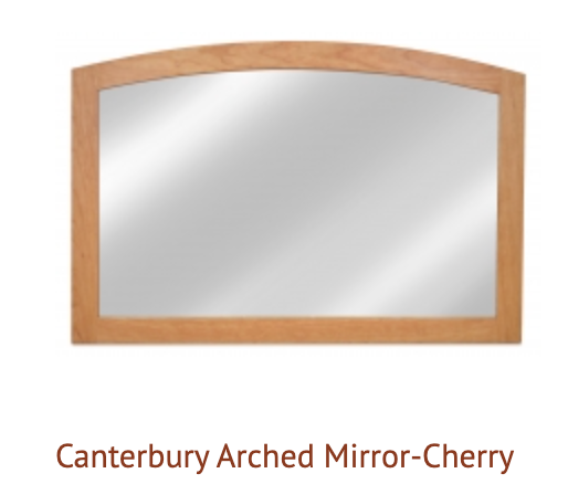 Maple Corner Canterbury Arched Wide Mirror 32