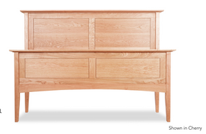 Maple Corner Woodworks Canterbury Bed Frame Shown in Cherry.