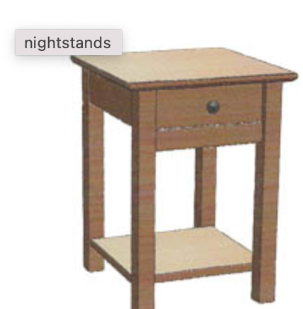 PRJ Craftsman Bedroom Line Craftsmen Siuslaw Nightstand 1-Drawer w/Arch