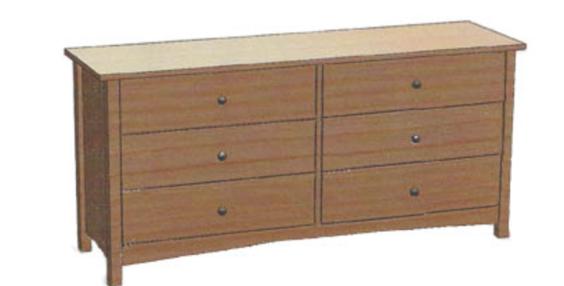 PRJ Craftsman Bedroom Line Craftsmen Siuslaw 6-Drawer Dresser