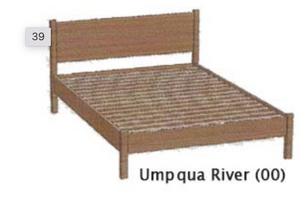 PRJ Craftsmen Umpqua Bed 17" Headboard Cherry