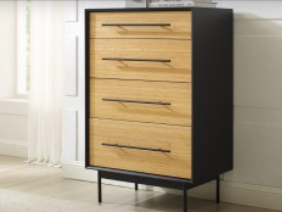Greenington Santa Cruz 4-Drawer Chest Wheat