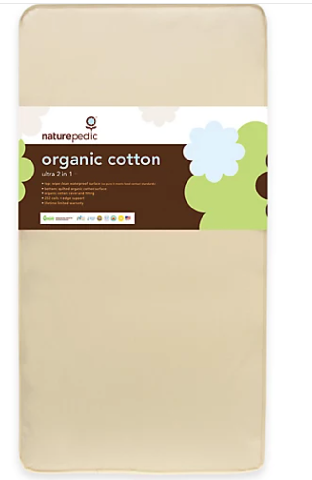 Naturepedic Crib Organic Breathable Ultra 252 Coil -2-Stage Mattress (MC47)
