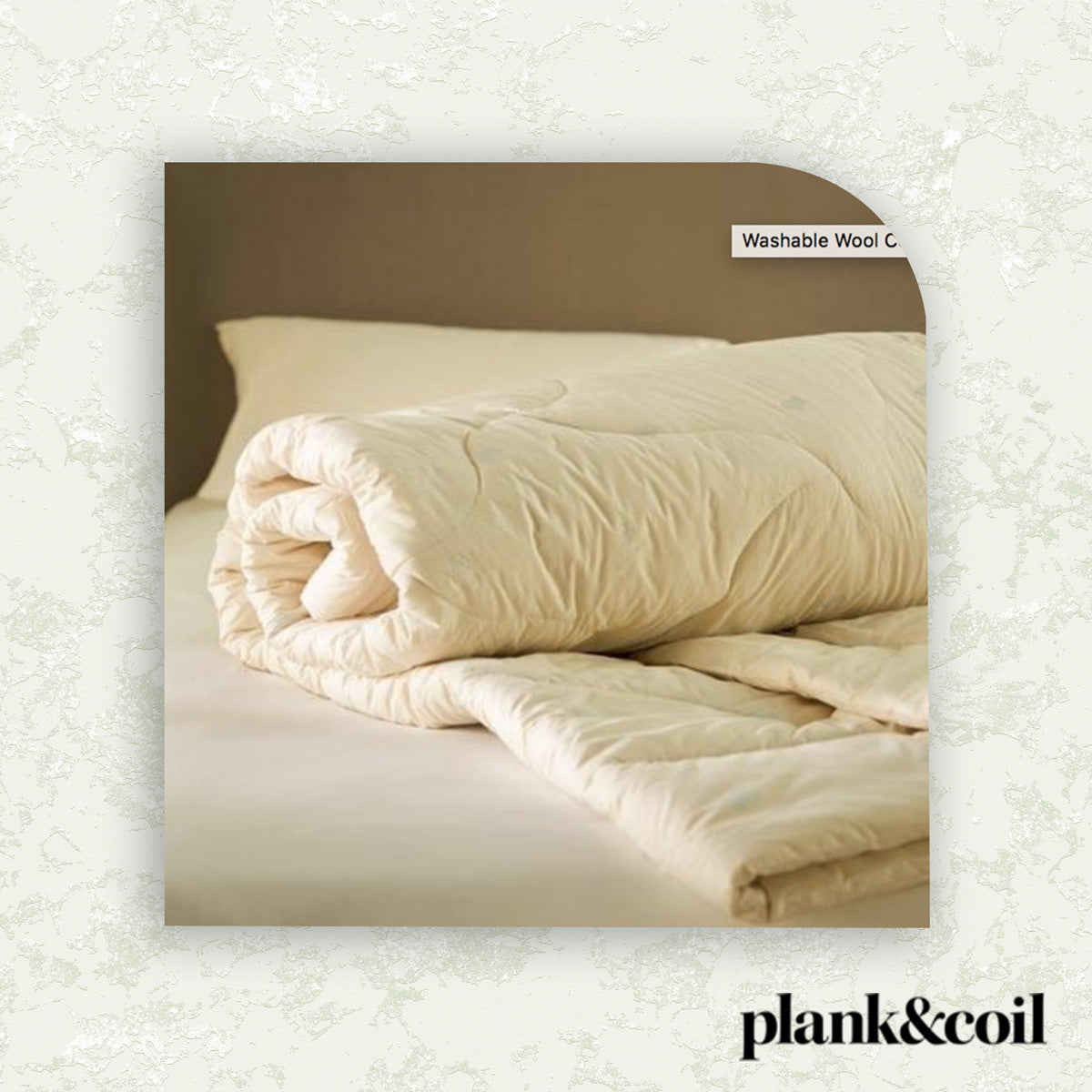 Sleep & Beyond Washable Wool Comforter – Plank & Coil