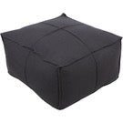 Surya Pouf Linen in Charcoal