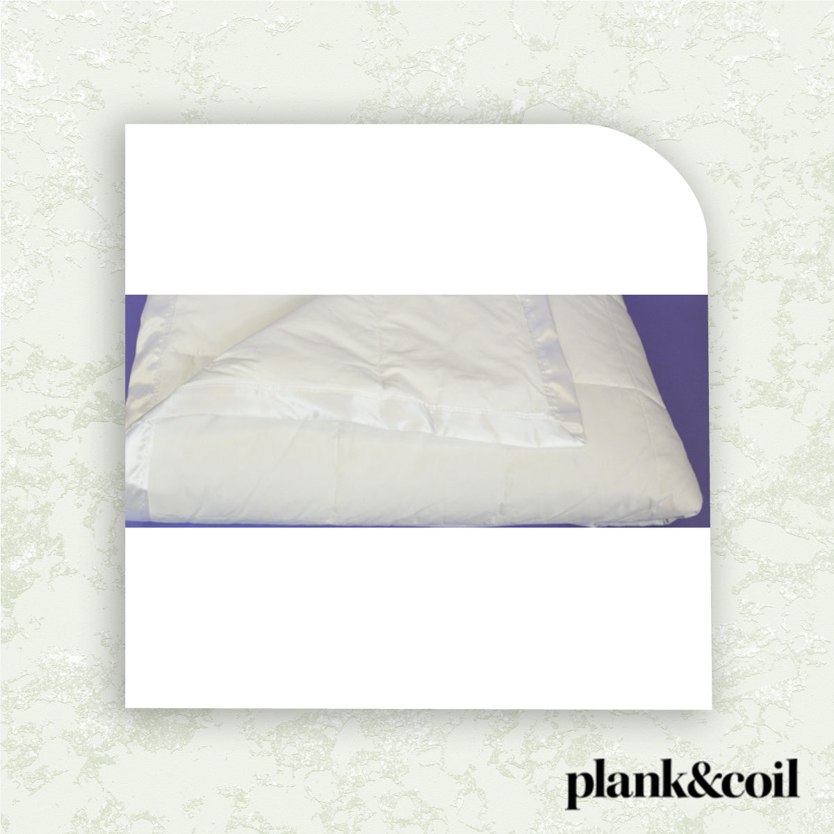 The Pillow Bar Down Blanket with Satin Edging