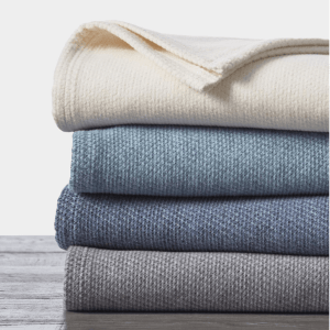 Coyuchi Sequoia Washable Wool and Cotton Blanket